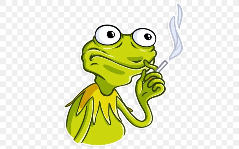Kermit The Frog Sticker Telegram True Frog Clip Art, PNG, 512x512px, Kermit The Frog, Amphibian, Animal Figure, Artwork, Emoji Download Free