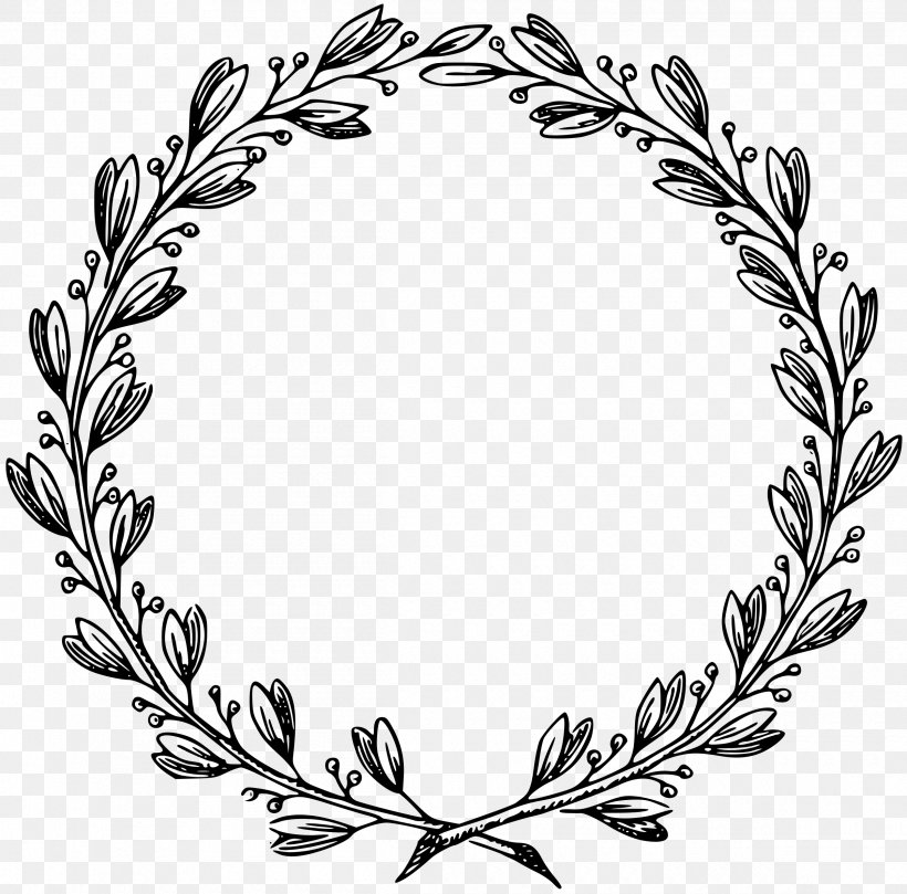 Picture Frames Clip Art, PNG, 2400x2370px, Picture Frames, Black And White, Body Jewelry, Branch, Drawing Download Free