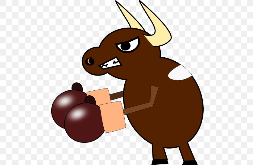 Cattle Boxing Bull Muay Thai, PNG, 500x535px, Cattle, Boxing, Boxing Glove, Bull, Fictional Character Download Free