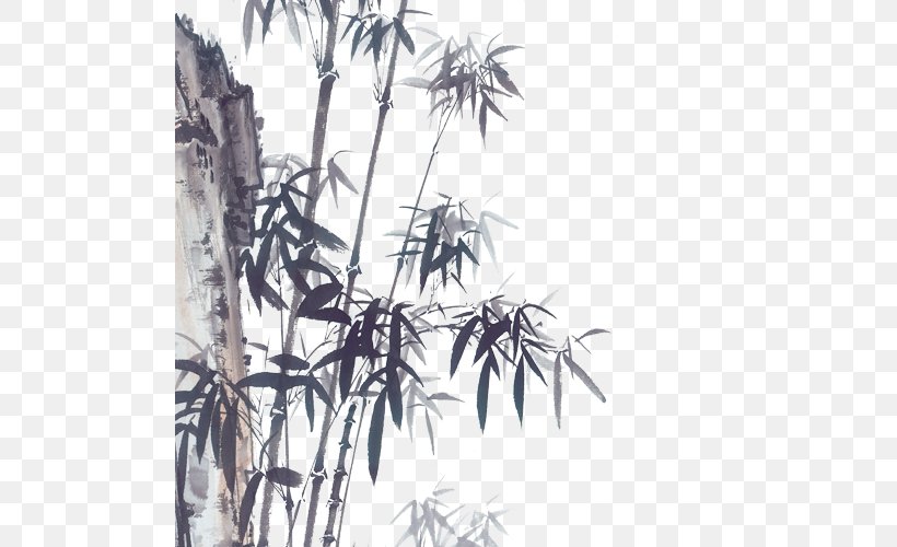 Mozhu Fengzhu Zhugu Bamboo Inkstick, PNG, 500x500px, Mozhu, Bamboo, Black And White, Branch, China Download Free