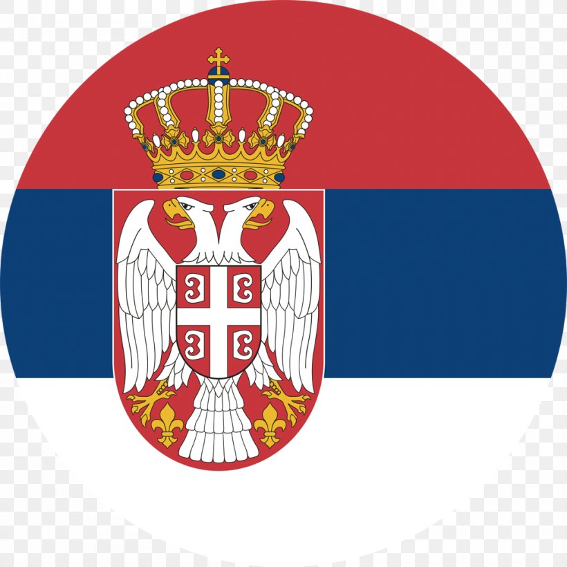 Flag Of Serbia Serbia National Football Team Flag Of Republika Srpska, PNG, 1000x1000px, Serbia, Brand, Crest, Flag, Flag Of Bosnia And Herzegovina Download Free