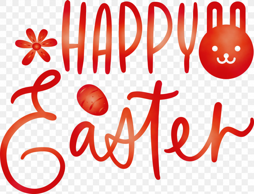 Text Red Font, PNG, 3000x2301px, Easter Day, Easter Sunday, Happy Easter, Paint, Red Download Free