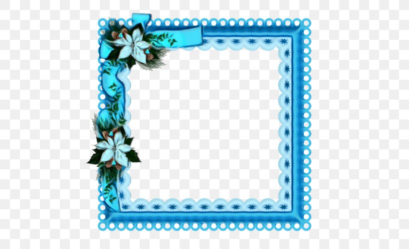 Background Watercolor Frame, PNG, 500x500px, Picture Frames, Aqua, Blue, Drawing, Film Frame Download Free