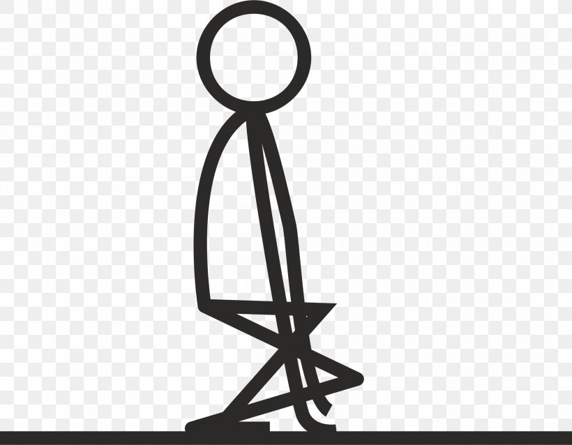 Stick Figure Squat Clip Art, PNG, 2400x1869px, Stick Figure, Black And White, Cartoon, Neck, Pivot Animator Download Free