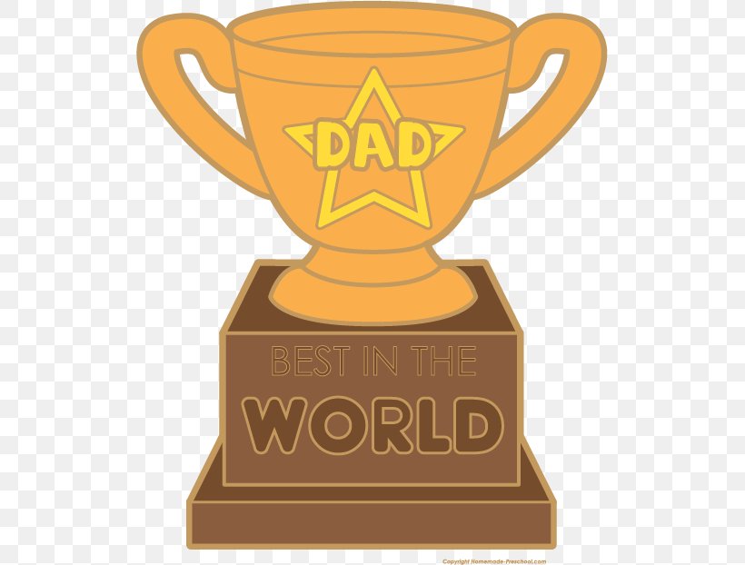 Trophy Award Father's Day Clip Art, PNG, 519x622px, Trophy, Award, Brand, Coffee Cup, Commemorative Plaque Download Free
