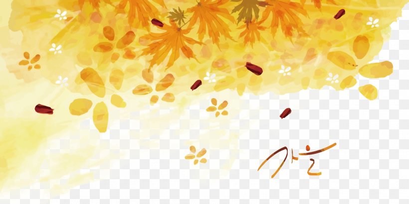 Watercolor Painting Photography Illustration, PNG, 1500x751px, Watercolor Painting, Autumn, Orange, Organism, Painting Download Free