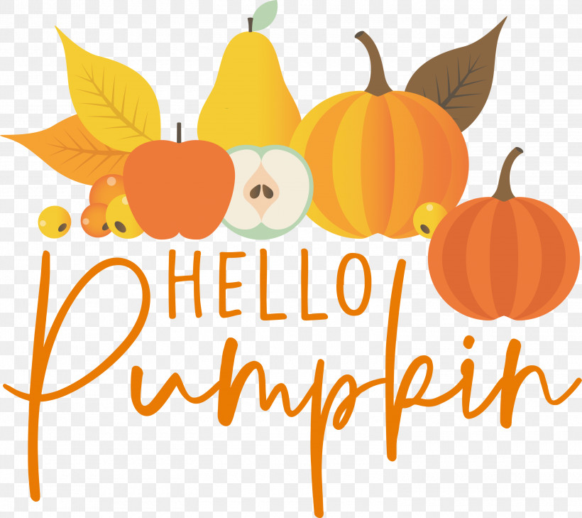 HELLO PUMPKIN Autumn Harvest, PNG, 3000x2670px, Autumn, Calabaza, Farmhouse, Flower, Greeting Card Download Free