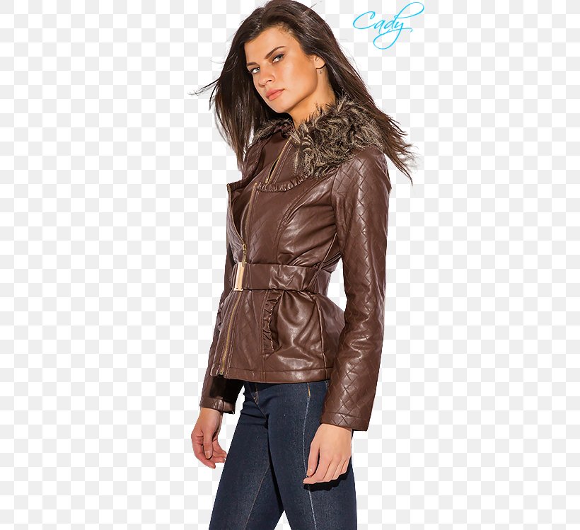 Leather Jacket Coat Fur Clothing Fashion Sleeve, PNG, 384x749px, Leather Jacket, Clothing, Coat, Fashion, Fashion Model Download Free