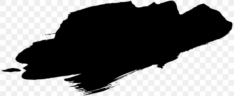 Paintbrush Microsoft Paint, PNG, 1000x410px, Brush, Black, Black And White, Ink, Leaf Download Free