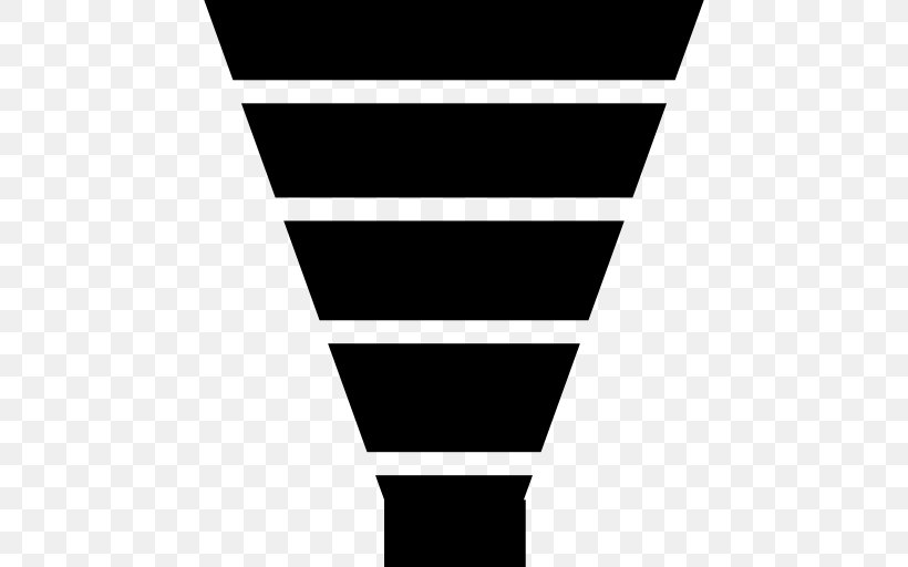 Funnel Chart Clip Art, PNG, 512x512px, Funnel Chart, Black, Black And White, Chart, Funnel Download Free