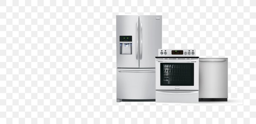 Small Appliance Frigidaire Home Appliance Refrigerator Kitchen, PNG, 735x400px, Small Appliance, Air Conditioning, Cooking Ranges, Freezers, Frigidaire Download Free