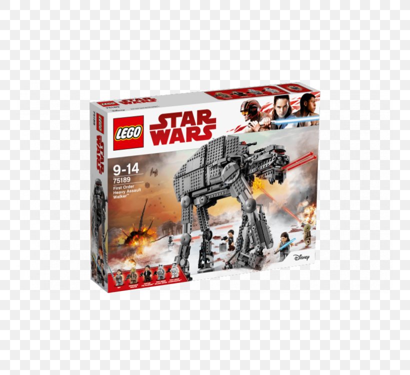 Lego Star Wars LEGO 75189 Star Wars First Order Heavy Assault Walker LEGO 75189 Star Wars First Order Heavy Assault Walker, PNG, 750x750px, Lego Star Wars, First Order, Lego, Lego Minifigure, Lego Star Wars The Force Awakens Download Free