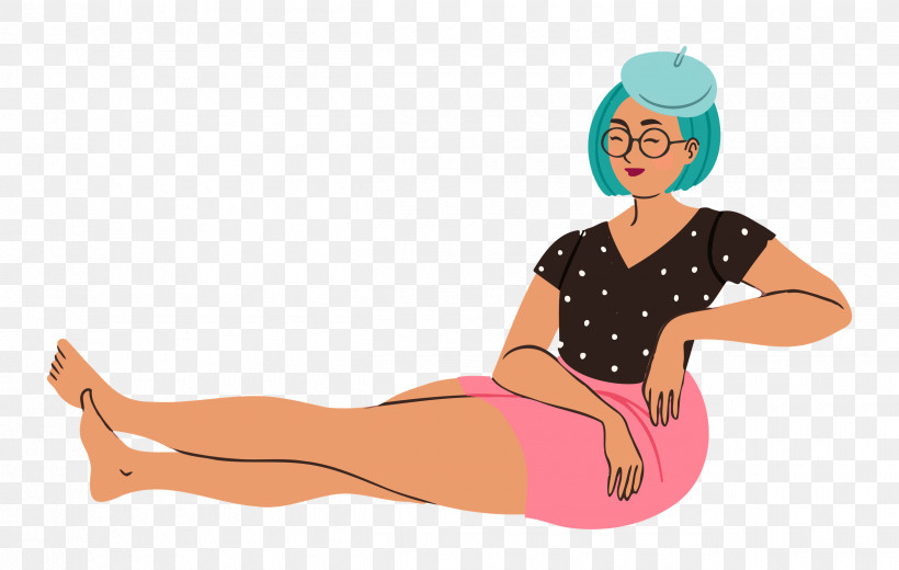 Relaxing Lady Woman, PNG, 2500x1587px, Relaxing, Abdomen, Cartoon, Girl, Lady Download Free