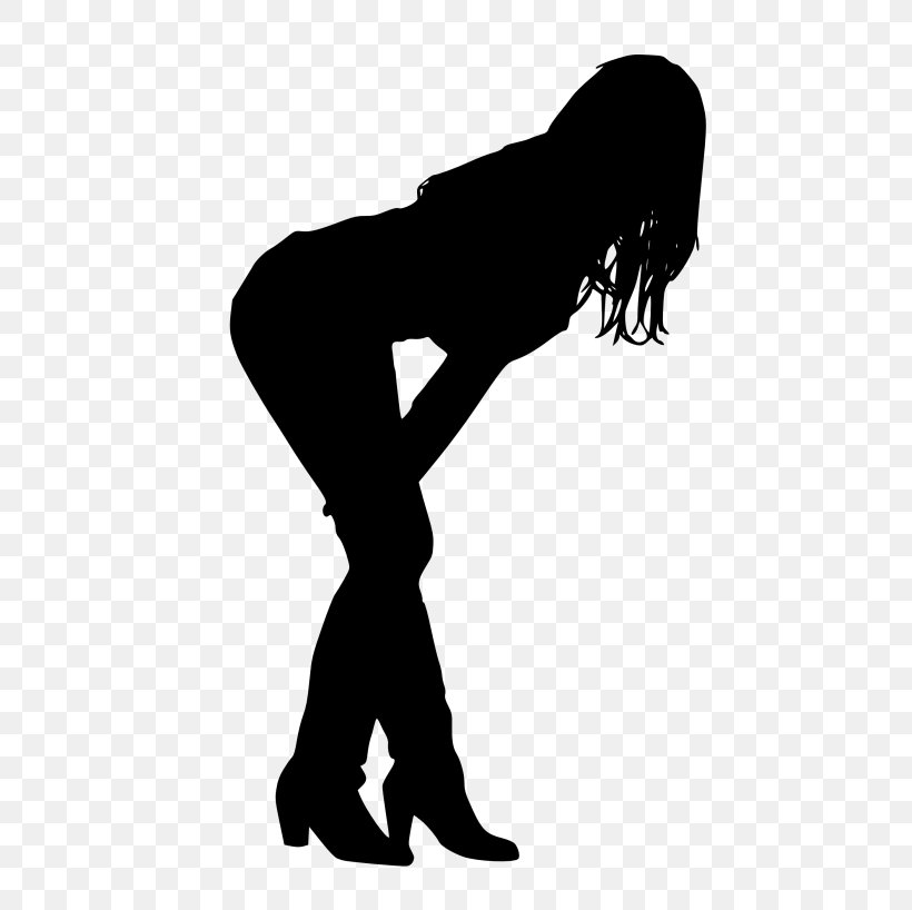Silhouette Woman Clip Art, PNG, 480x818px, Silhouette, Arm, Black And White, Data Compression, Footwear Download Free