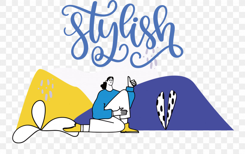 Stylish Fashion Style, PNG, 3000x1891px, Stylish, Behavior, Cartoon, Fashion, Geometry Download Free