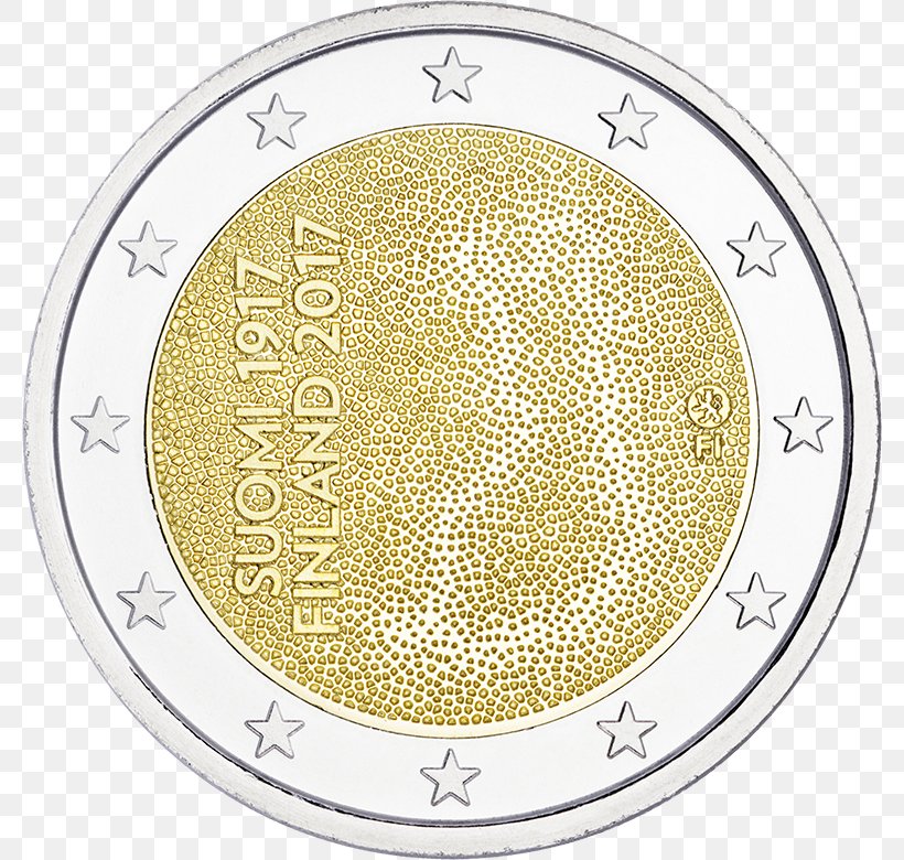 Suomi Finland 100 2 Euro Coin 2 Euro Commemorative Coins Euro Coins, PNG, 780x780px, 2 Euro Coin, 2 Euro Commemorative Coins, 10 Euro Note, Finland, Area Download Free