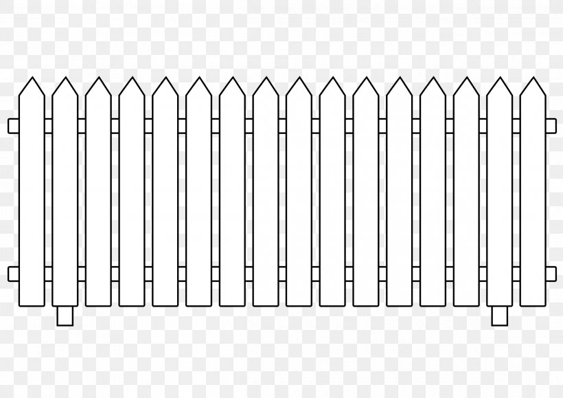 Fence Palisade White Graphic Design, PNG, 2400x1697px, Fence, Area, Black And White, Home Fencing, Material Download Free