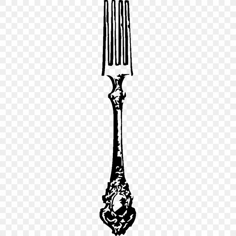 Fork Knife Cutlery Wall Decal Sticker, PNG, 1000x1000px, Fork, Bedroom, Black And White, Body Jewelry, Candle Holder Download Free