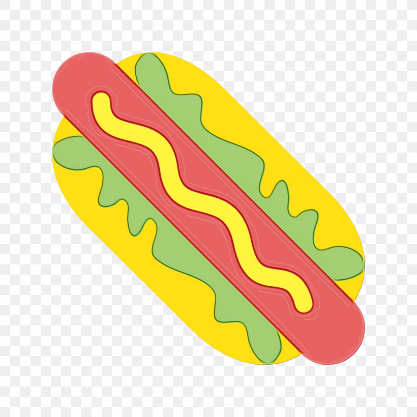 Fast Food Yellow Hot Dog Hot Dog Bun, PNG, 1056x1056px, Food Cartoon, Fast Food, Hot Dog, Hot Dog Bun, Paint Download Free