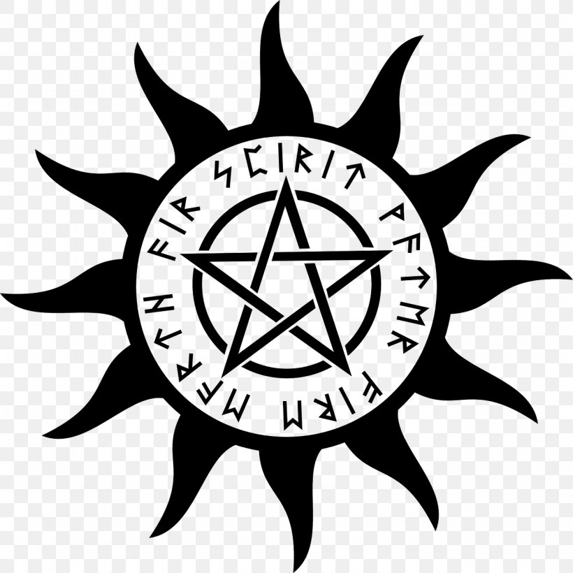 Pentagram Pentacle Wicca Symbol Religion, PNG, 1280x1280px, Pentagram, Artwork, Black And White, Earth, Fire Download Free