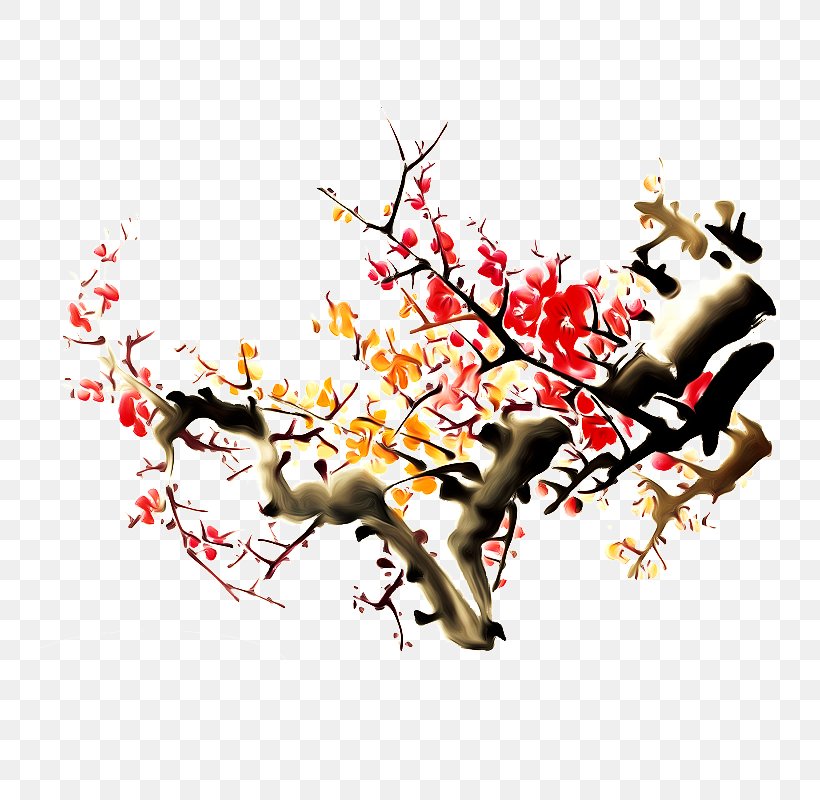 Download Plum Blossom Clip Art, PNG, 800x800px, Plum Blossom, Art, Blossom, Branch, Cherry Blossom Download Free