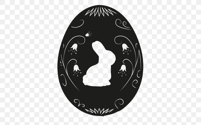 Easter Bunny Easter Egg, PNG, 512x512px, Easter Bunny, Black, Black And White, Easter, Easter Egg Download Free