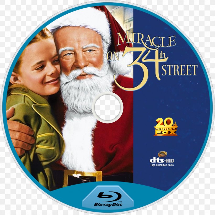 Miracle On 34th Street Santa Claus Maureen O'Hara Film, PNG, 1000x1000px, 34th Street, Miracle On 34th Street, Charlie Brown Christmas, Christmas, Christmas Ornament Download Free