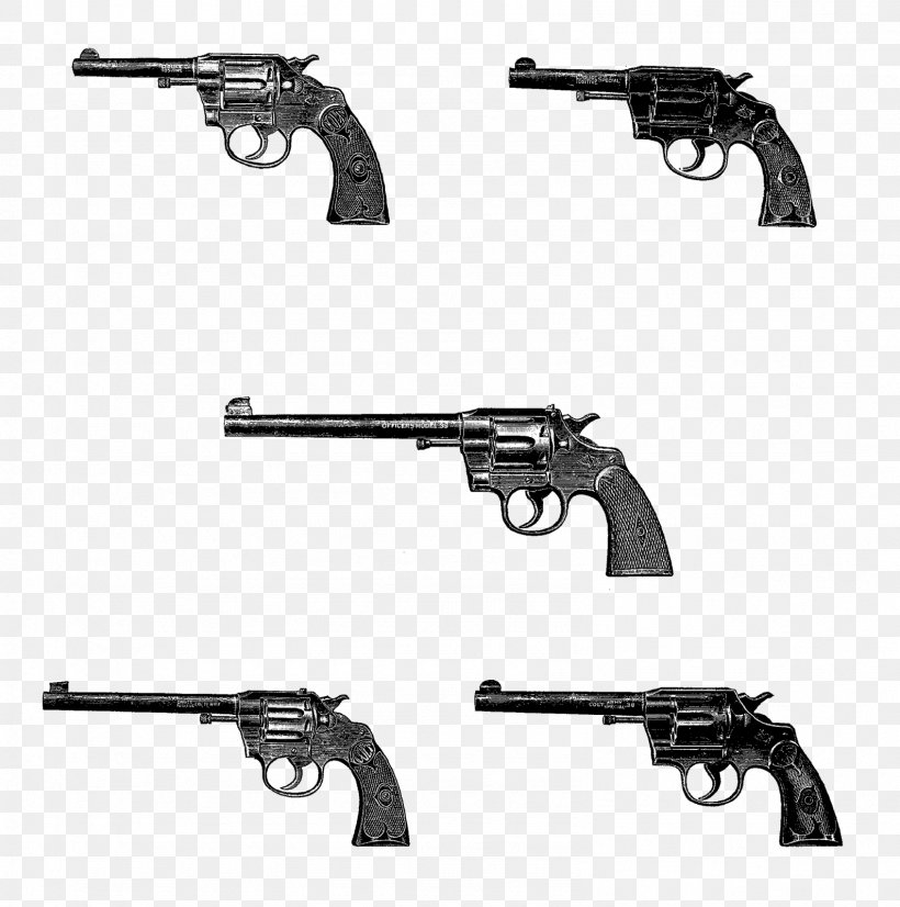 Revolver Airsoft Guns Trigger Firearm, PNG, 1587x1600px, Watercolor, Cartoon, Flower, Frame, Heart Download Free