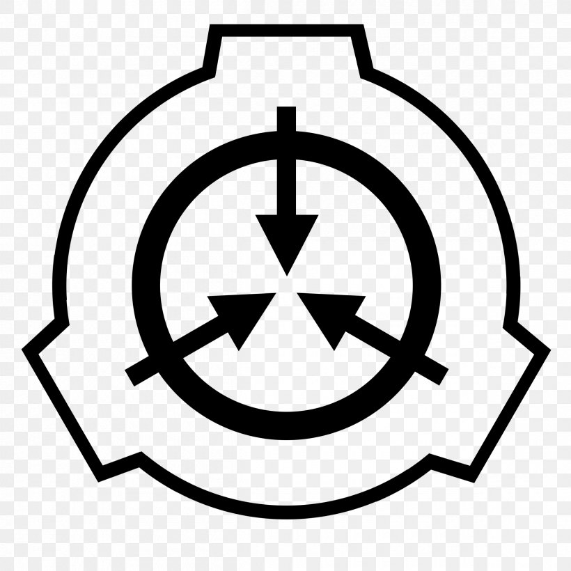 SCP Foundation Secure Copy Wiki Collaborative Writing Organization, PNG, 2400x2400px, Scp Foundation, Area, Black And White, Brand, Collaborative Writing Download Free