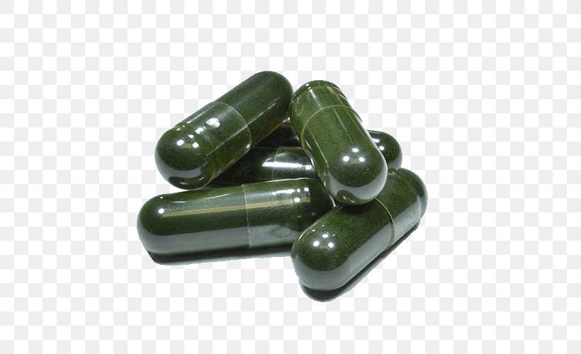 Nutrient Spirulina Capsule Dietary Supplement Algae, PNG, 500x500px, Nutrient, Algae, Antioxidant, Capsule, Chlorella Download Free