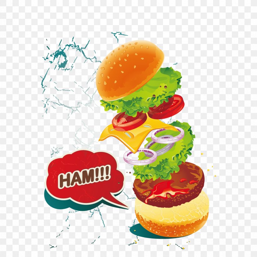 Hamburger Cheeseburger McDonald's Big Mac Fast Food Veggie Burger, PNG, 1181x1181px, Hamburger, Burger King, Cheeseburger, Diet Food, Fast Food Download Free