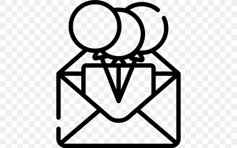Envelope Mail, PNG, 512x512px, Envelope, Area, Artwork, Black, Black And White Download Free