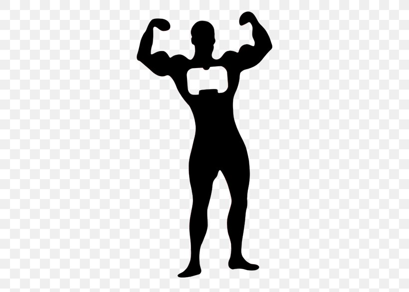 Silhouette Muscle Bodybuilding Clip Art, PNG, 535x587px, Silhouette, Arm, Black And White, Bodybuilding, Charlie Newhart Download Free