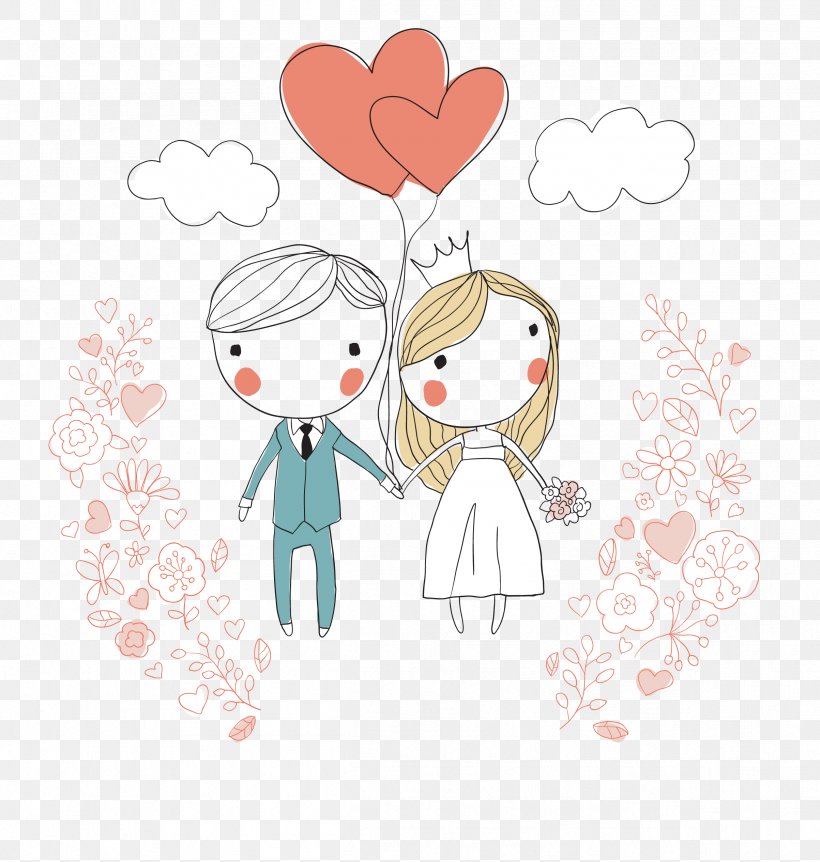 Wedding Invitation Bridegroom, PNG, 2406x2531px, Watercolor, Cartoon, Flower, Frame, Heart Download Free