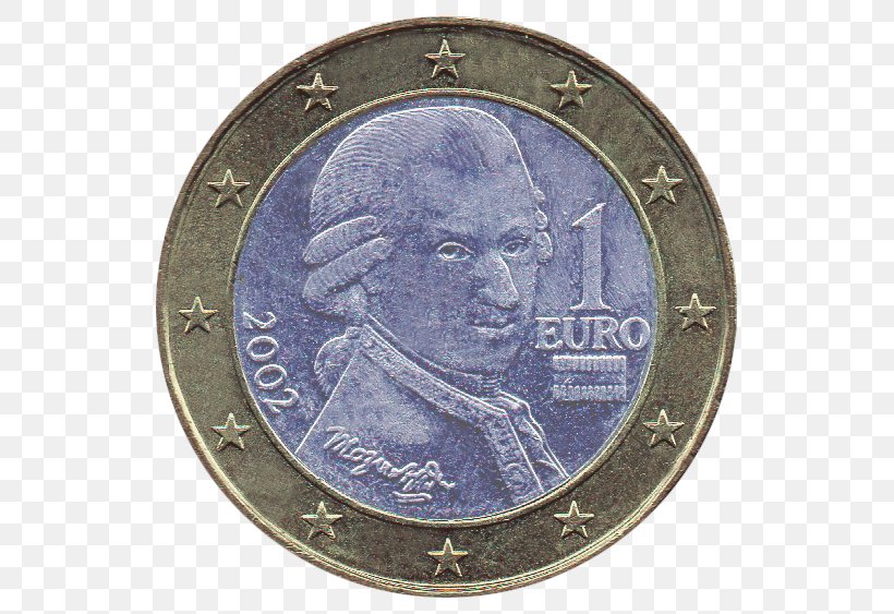 Austrian Euro Coins 1 Euro Coin, PNG, 563x563px, 1 Euro Coin, Coin, Austria, Austrian Euro Coins, Composer Download Free