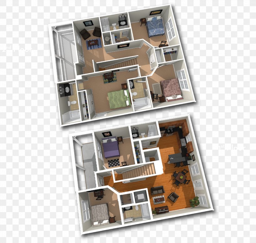 The Retreat At Oxford Floor Plan Apartment University Of Mississippi Bedroom, PNG, 2987x2838px, Retreat At Oxford, Apartment, Bed, Bedroom, Facade Download Free