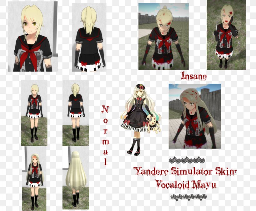 Yandere Simulator Vocaloid MAYU Hatsune Miku, PNG, 1024x845px, Watercolor, Cartoon, Flower, Frame, Heart Download Free