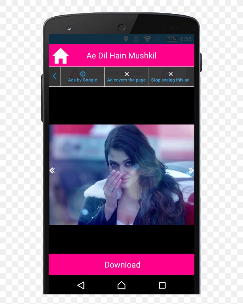 Aishwarya Rai Ae Dil Hai Mushkil Song Ring Smartphone, PNG, 614x1024px, Aishwarya Rai, Ae Dil Hai Mushkil, Android, Display Advertising, Display Device Download Free