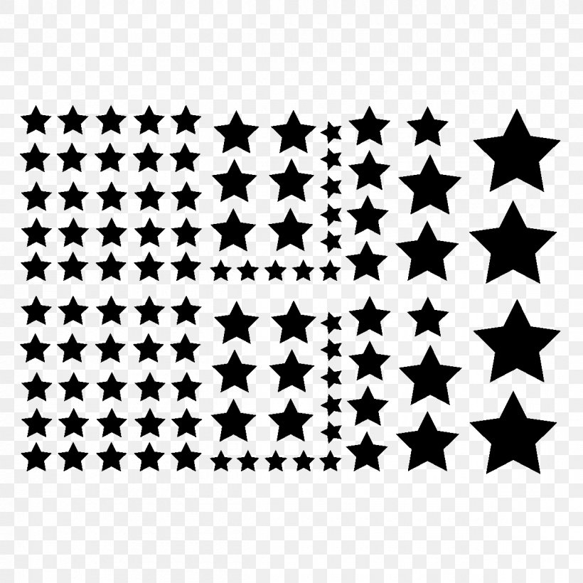 Sticker Star Chart Child, PNG, 1200x1200px, Sticker, Area, Behavior, Black, Black And White Download Free