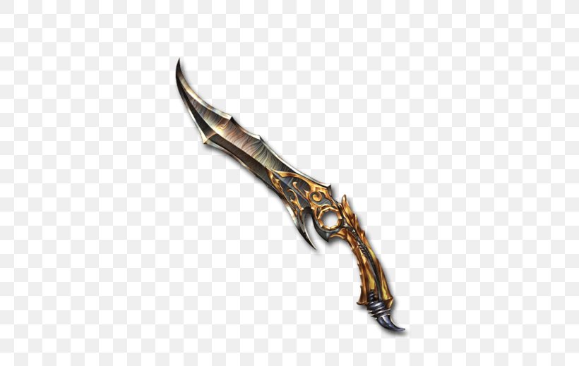 Granblue Fantasy Knife Dagger Damascus Weapon, PNG, 600x519px, Granblue Fantasy, Blade, Cold Weapon, Dagger, Damascus Download Free