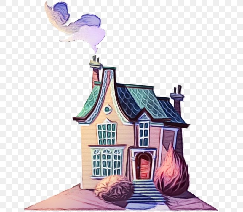 Cartoon House Architecture Home Facade, PNG, 661x713px, Watercolor, Architecture, Building, Cartoon, Cottage Download Free