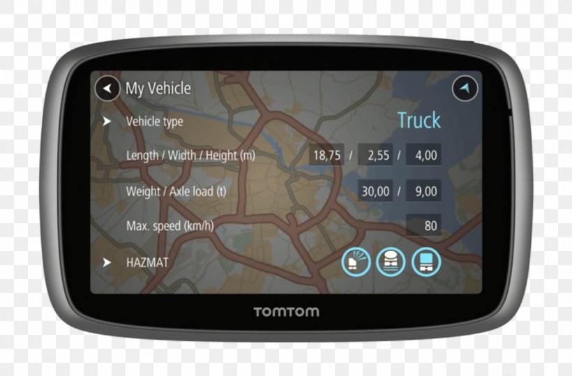 GPS Navigation Systems Car TomTom Trucker 6000 TomTom Trucker 5000, PNG, 1200x789px, Gps Navigation Systems, Automotive Navigation System, Car, Electronic Device, Electronics Download Free