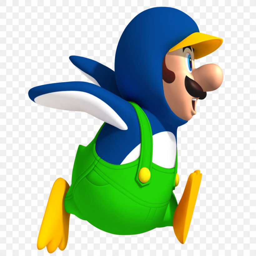 New Super Mario Bros. Wii New Super Mario Bros. Wii, PNG, 1024x1024px, New Super Mario Bros, Beak, Bird, Figurine, Flightless Bird Download Free