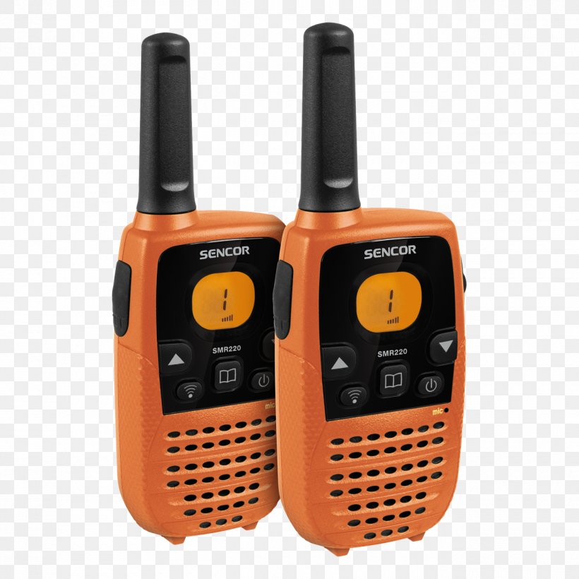 Sencor SMR 600 TWIN Walkie-talkies Two-way Radio PMR446, PNG, 1300x1300px, 70centimeter Band, Walkietalkie, Bandes Marines, Communication, Communication Device Download Free