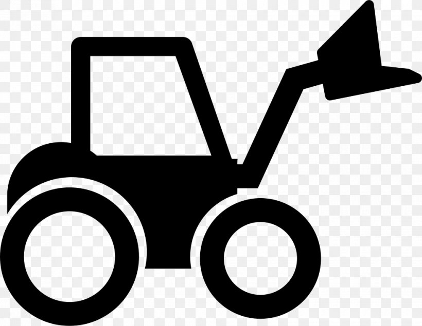 Loader Tractor Clip Art, PNG, 980x760px, Loader, Agriculture, Artwork, Black And White, Brand Download Free