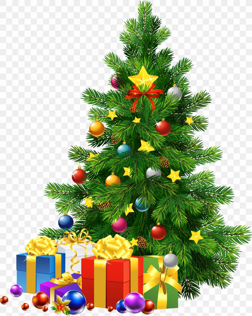 Santa Claus Christmas Day Christmas Tree Clip Art, PNG, 4700x5906px, Christmas Tree, Artificial Christmas Tree, Christmas, Christmas And Holiday Season, Christmas Decoration Download Free