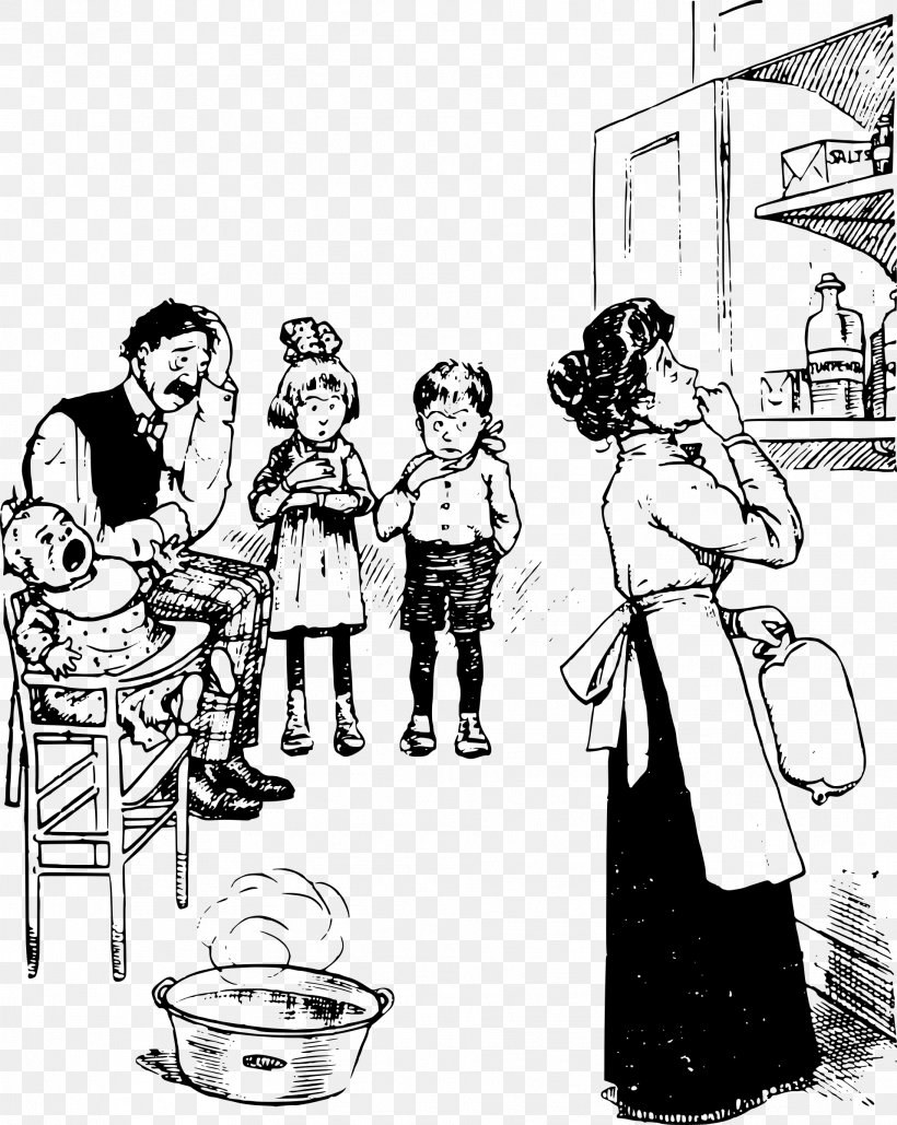 Family Clip Art, PNG, 1912x2400px, Family, Art, Bitmap, Black And White, Cartoon Download Free