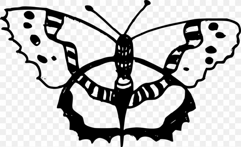 Monarch Butterfly Drawing Clip Art Image, PNG, 1024x626px, Monarch Butterfly, Automotive Decal, Black, Blackandwhite, Brushfooted Butterflies Download Free
