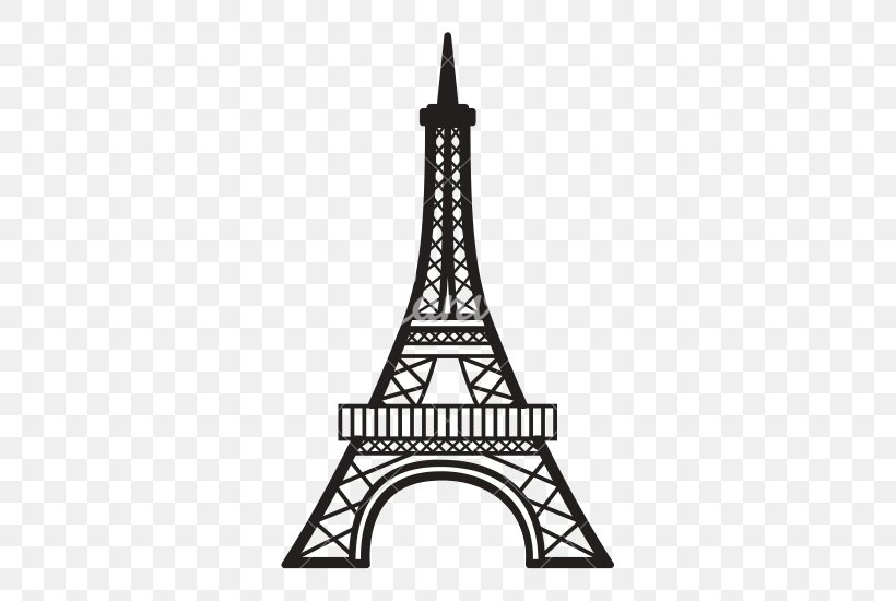 Eiffel Tower Drawing Clip Art, PNG, 550x550px, Eiffel Tower, Black, Black And White, Drawing, Landmark Download Free