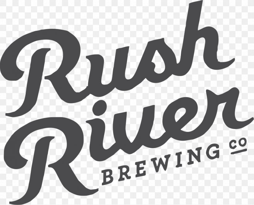 Rush River Brewery Logo Brand, PNG, 900x726px, Logo, Black And White, Brand, Brewery, Calligraphy Download Free